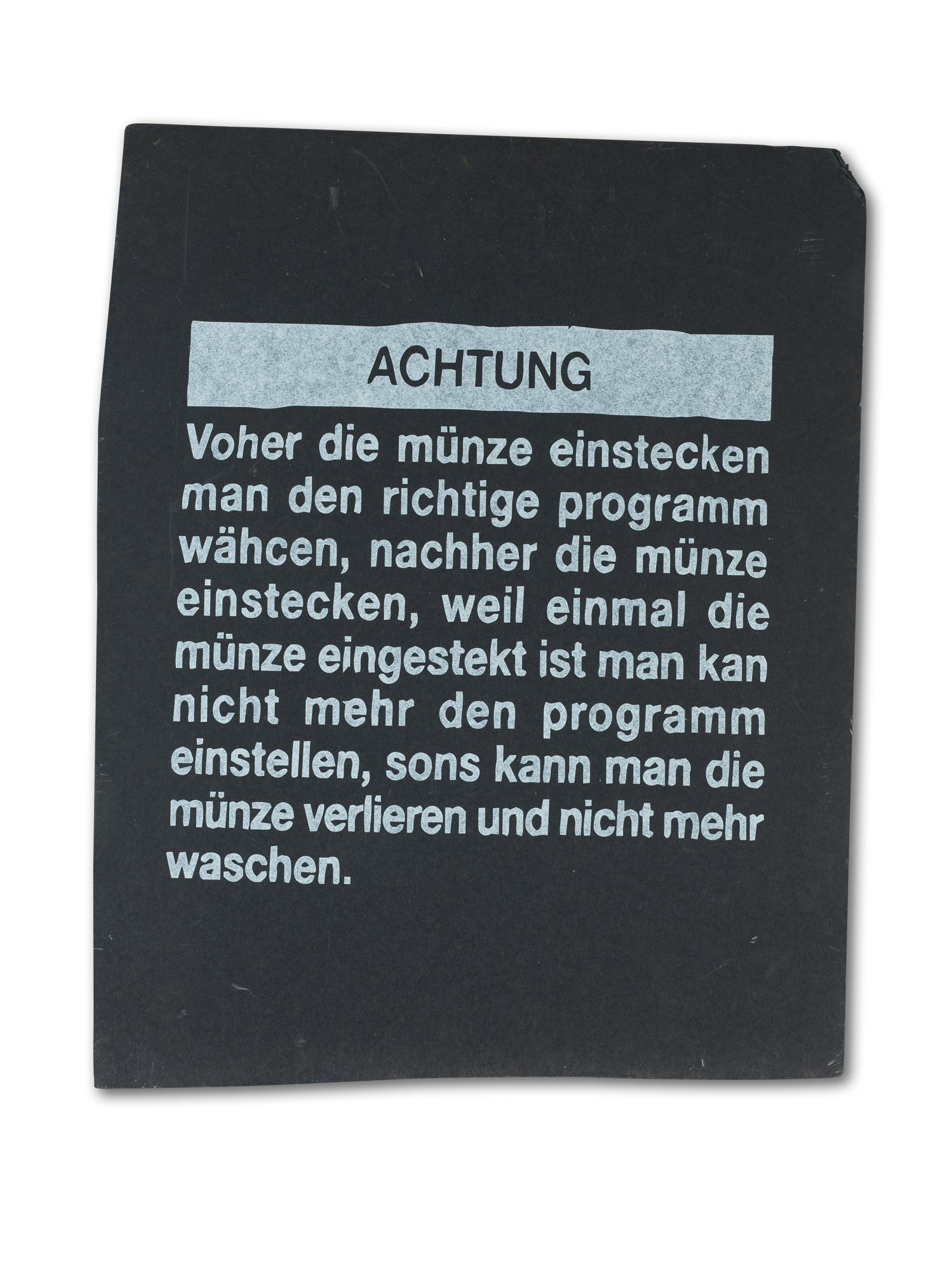 ACHTUNG - Cardboard