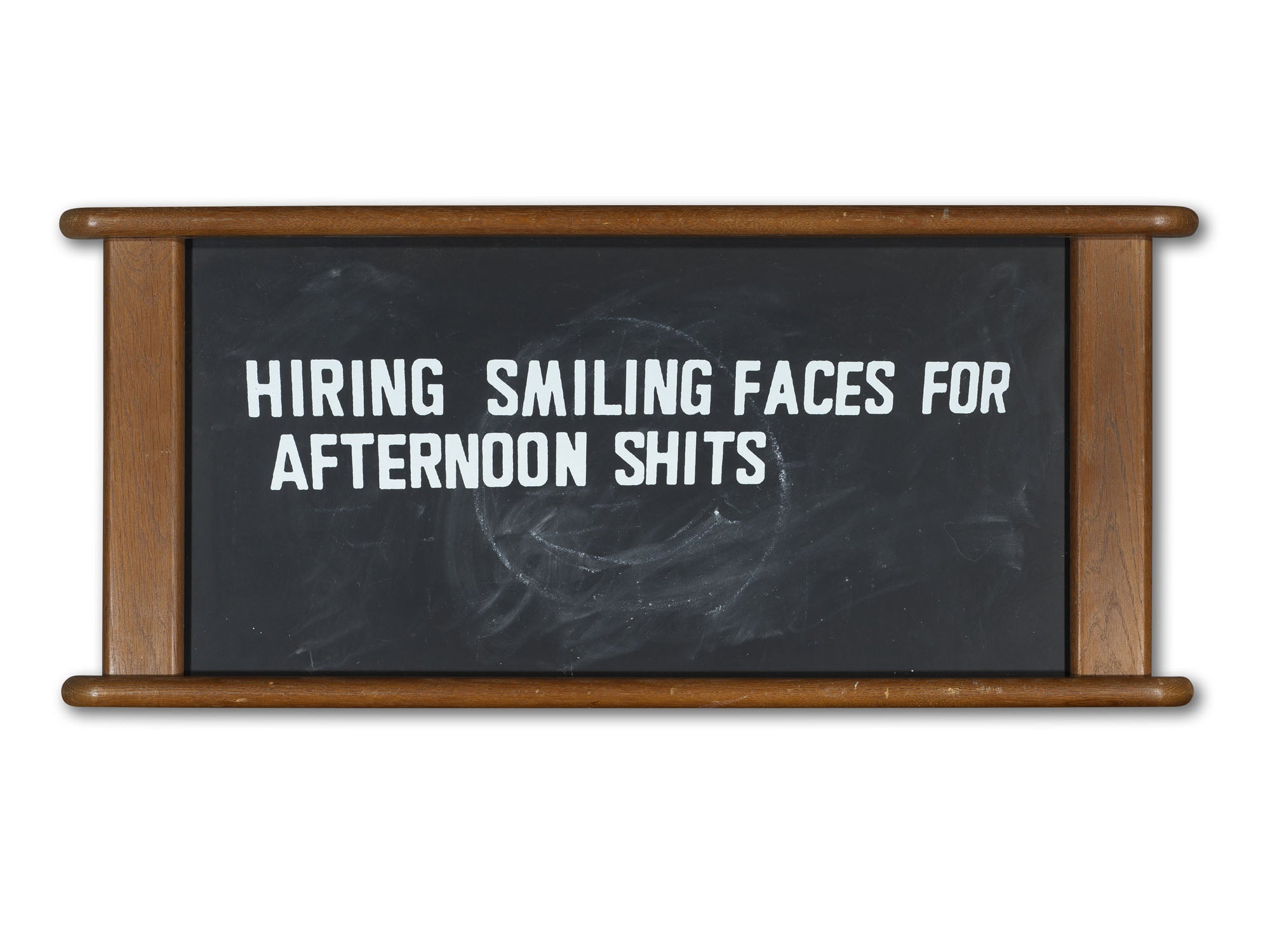 HIRING SMILING FACES - Slate, Wood