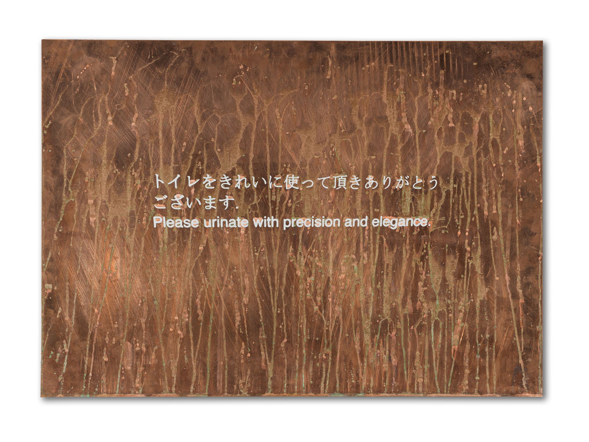 Please urinate with precision and elegance - Copper